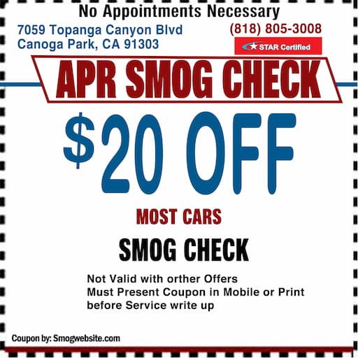 Smog Check Coupon Canoga Park